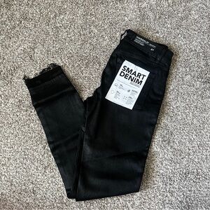 DL1961 Margaux Black Coated Skinny Jeans